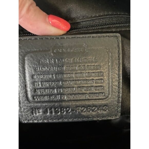 Authentic Coach Leather Trim Black Campbell signature satchel. - Picture 9 of 10